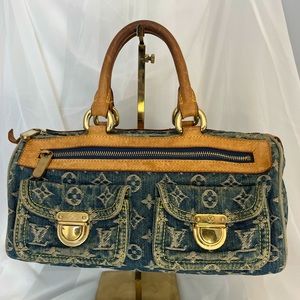Louis Vuitton Neo Speedy Duffle Medium Blue Denim Limited Edition 2004